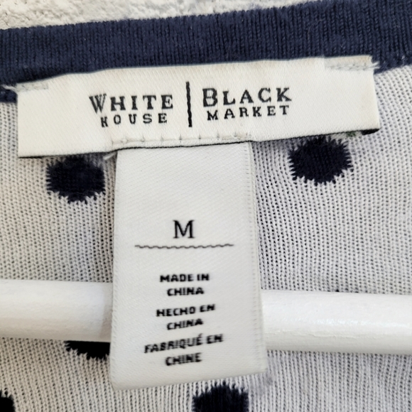 Navy & White Polka Dot Cardigan - Picture 4 of 5